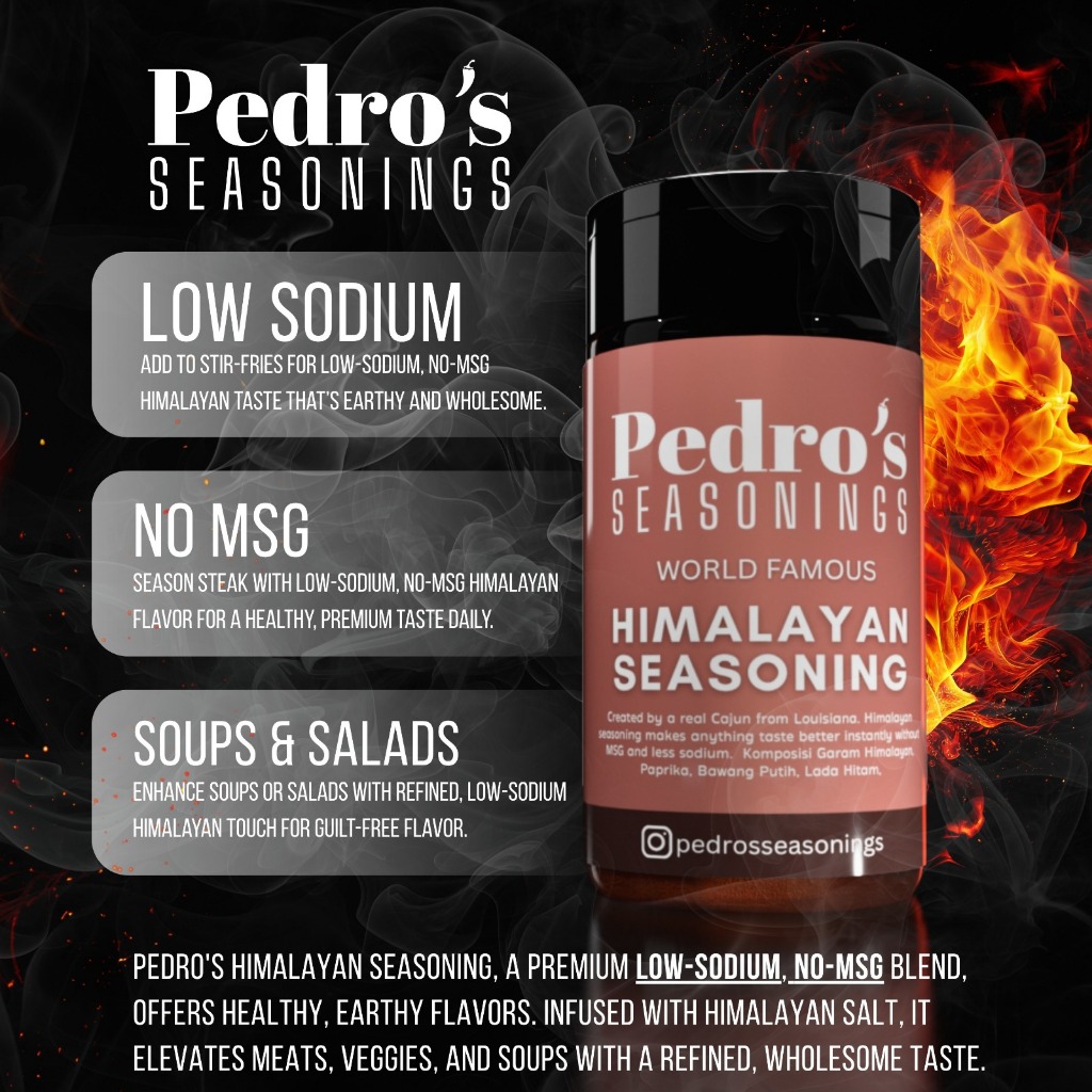 

Pedro's Premium Seasoning - Himalayan Seasoning 65gr - Bumbu alami serbaguna