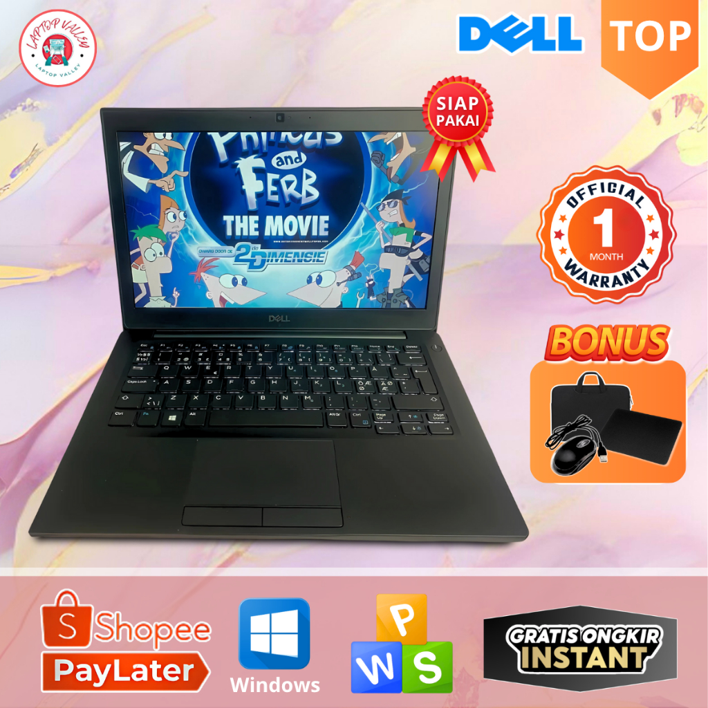 Laptop Dell Latitude 5414 3300 3310 3350 3380 7280/7290 Core i5/i7 Gen 7/8 - Layar 12,5 Inch - MURAH