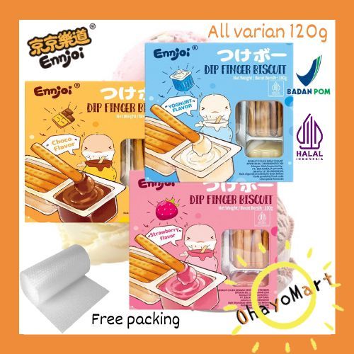 

Ennjoi Dip finger biscuit / Biskuit stik colek / biskuit stik selai aneka rasa 180g