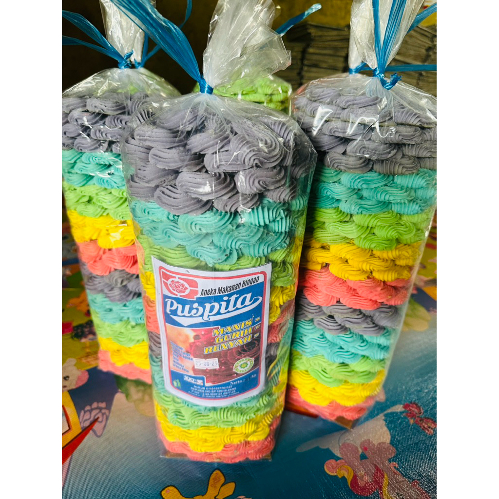 

kue sagu rainbow Puspita 1 ball (2,5kg)