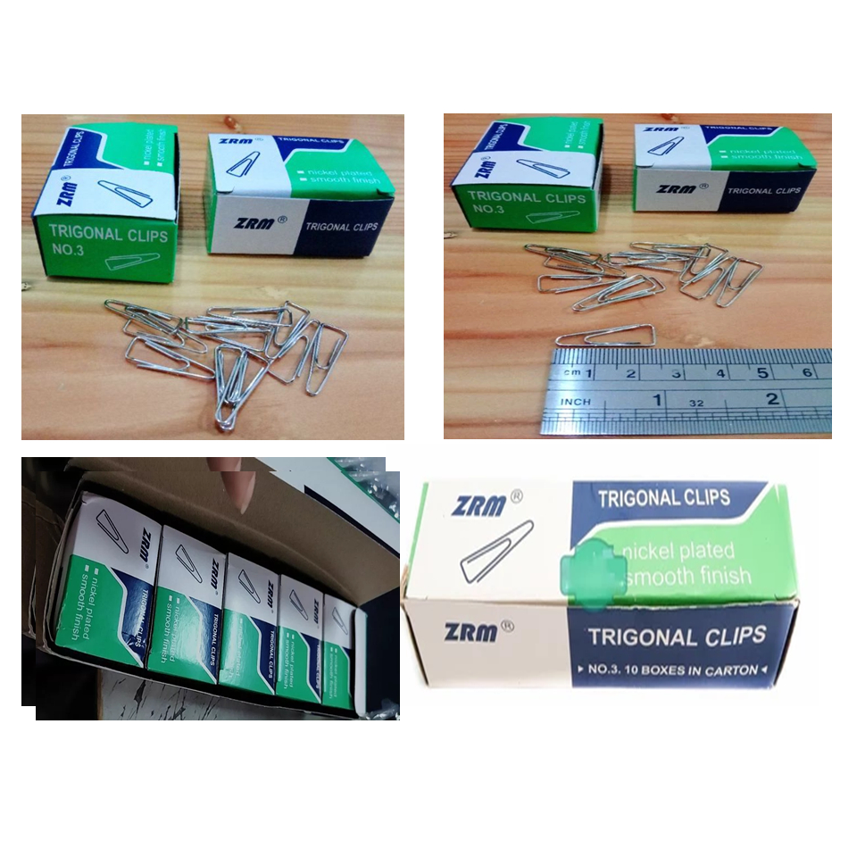 

Trigonal clips no 3 ZRM- 1 tube- paper clip / by ZRM Klip Kertas Kecil ZRM Trigonal Clips No 3