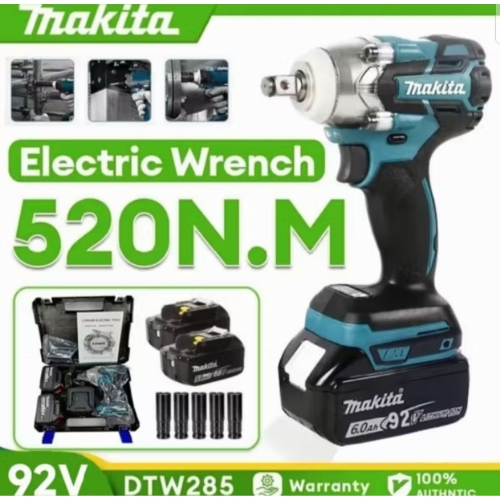 MakIta Impact wrench Mesin Bor Untuk Buka Baut Mobil  Baut Motor