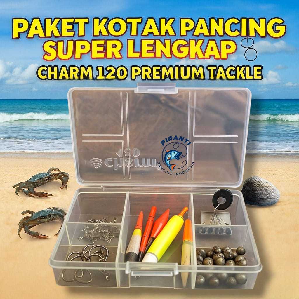 Kotak Alat Pancing Premium Charm 120 Full Set Isi Komplit