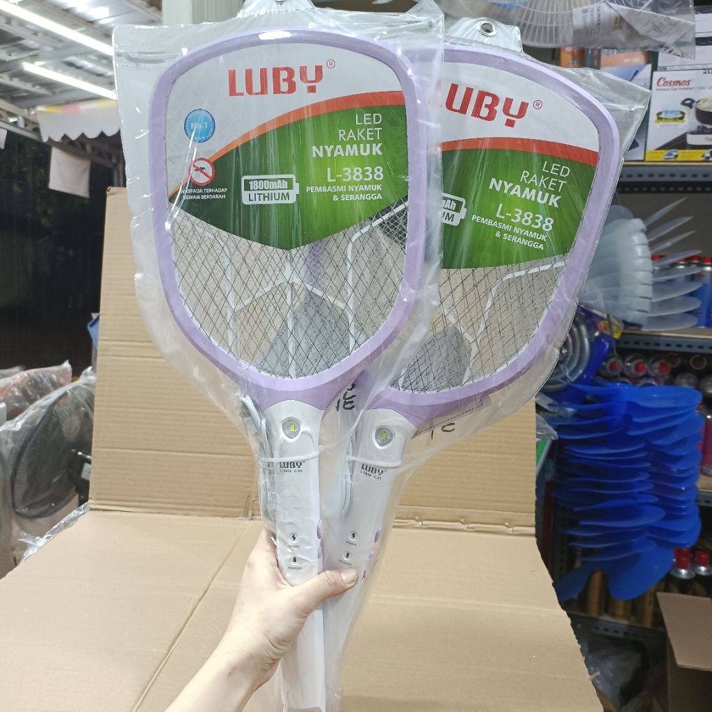Raket Nyamuk Pembasmi Serangga Luby 1800/500 mAh  L-3838
