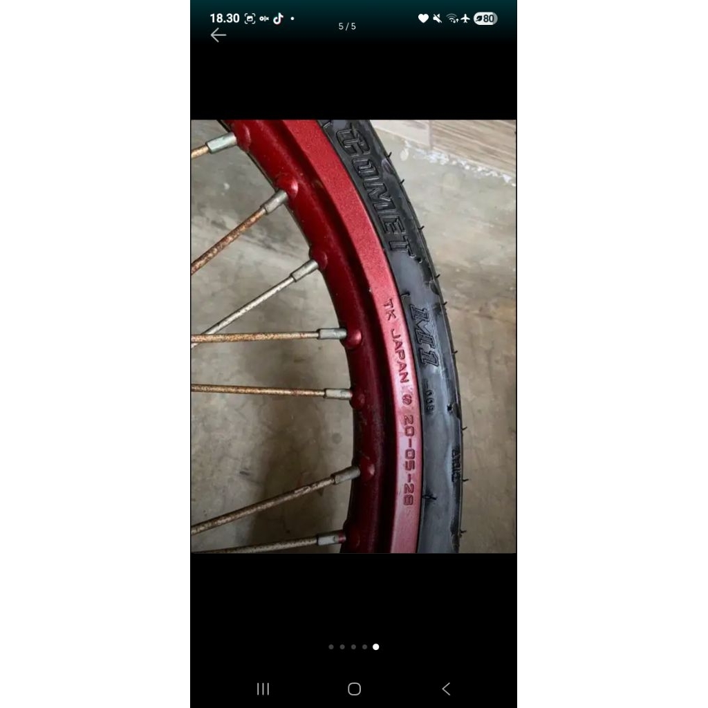 Velg TK japan Ring 17 PNP satria fu