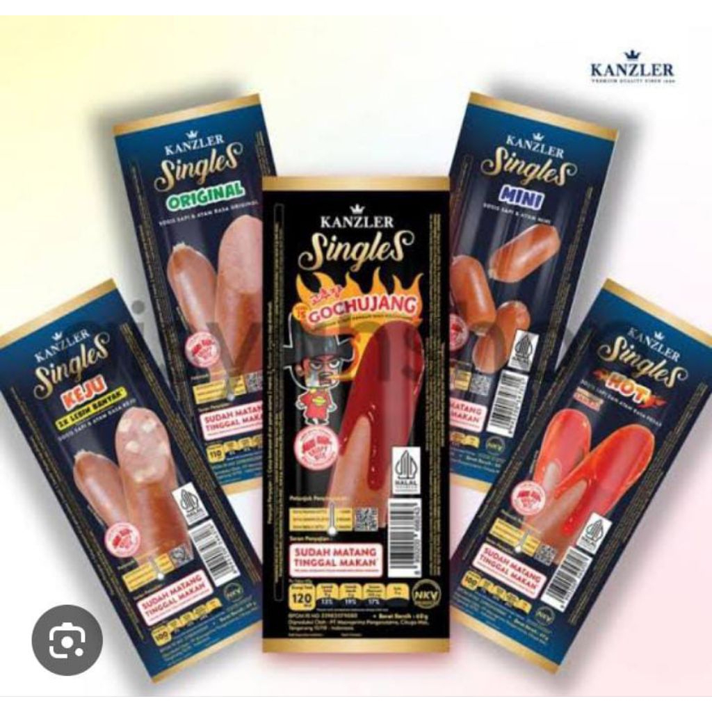 

Sosis singles kanzler 65gr (TERMURAH)