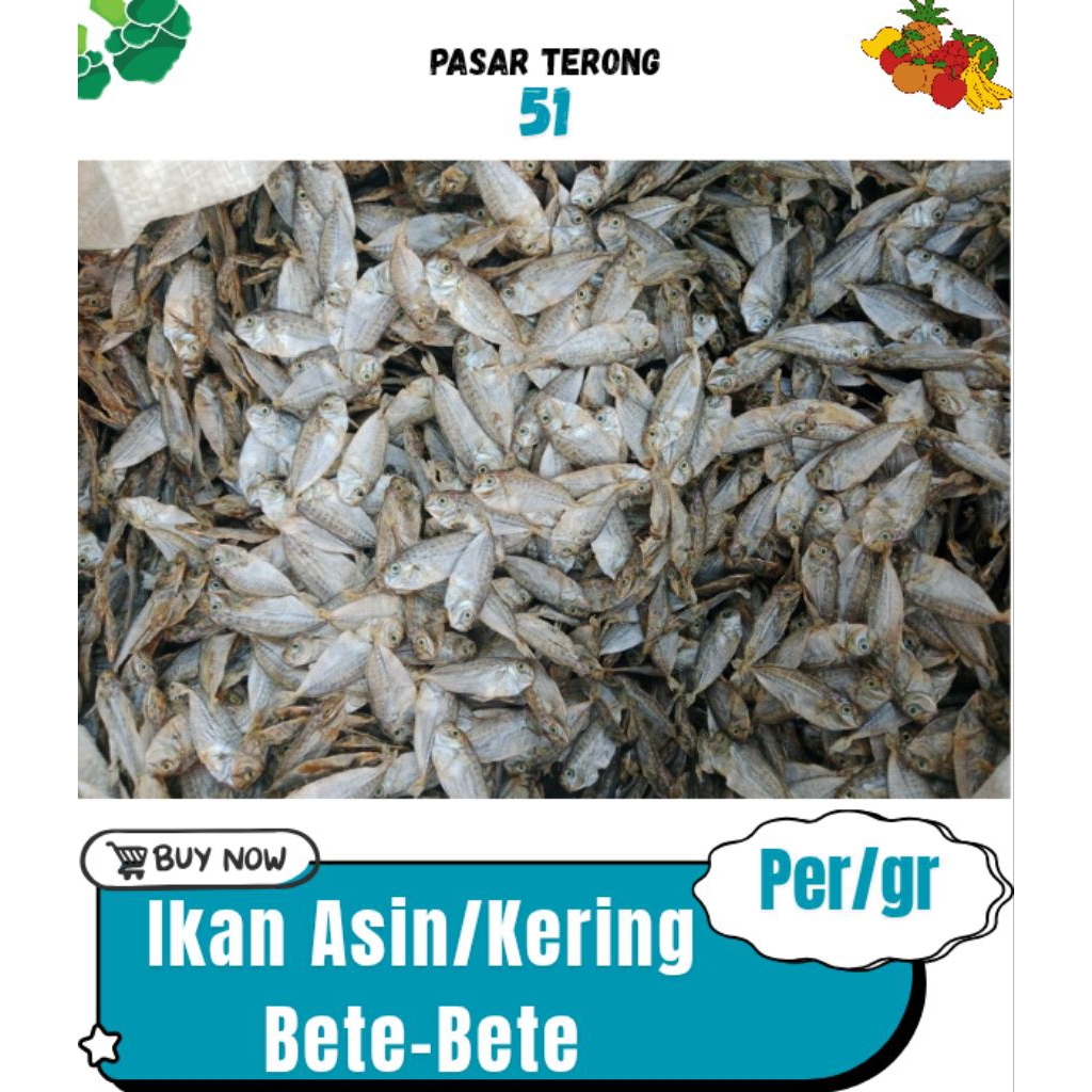 

Ikan Bete-Bete Kering/Asin Makassar