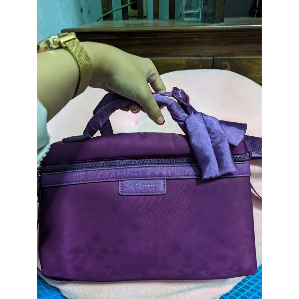 preloved tas wanita / warna ungu