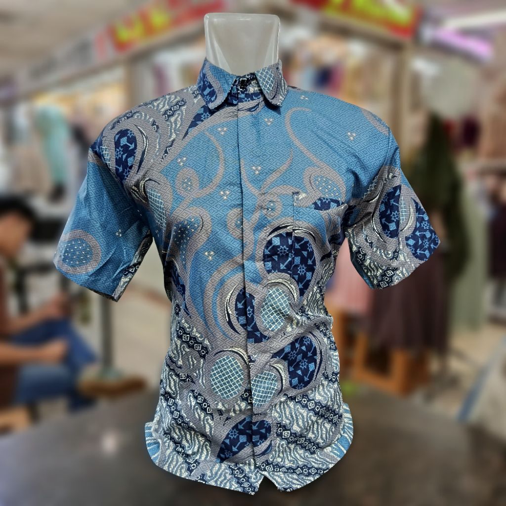 Baju Batik Pria Lengan Pendek | Kemeja Batik Pria Modern Kerja & Pesta