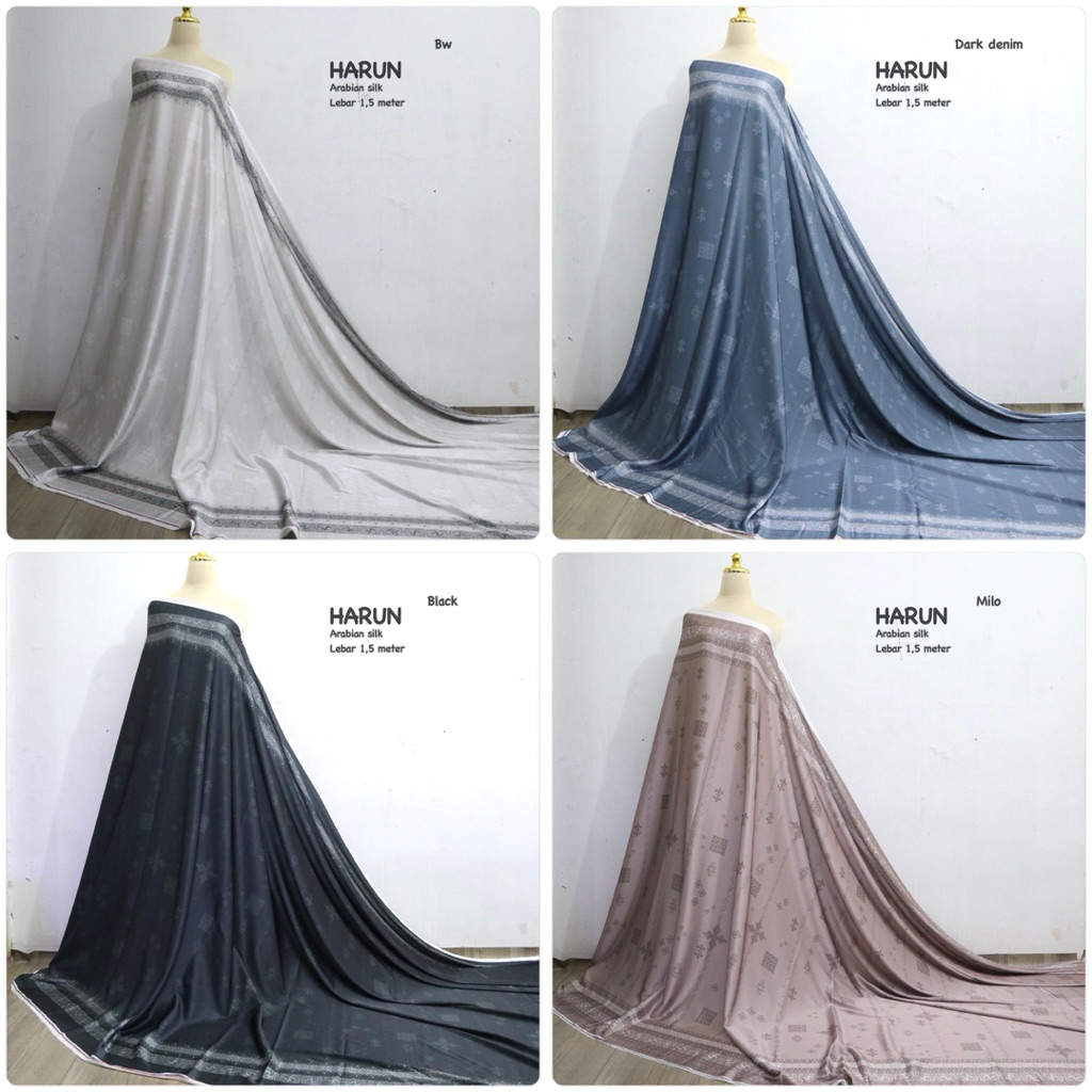 kain Harun/kain silk/arabian silk/kain silk motif/kain motif/kain gamis /kain gamis Lebaran