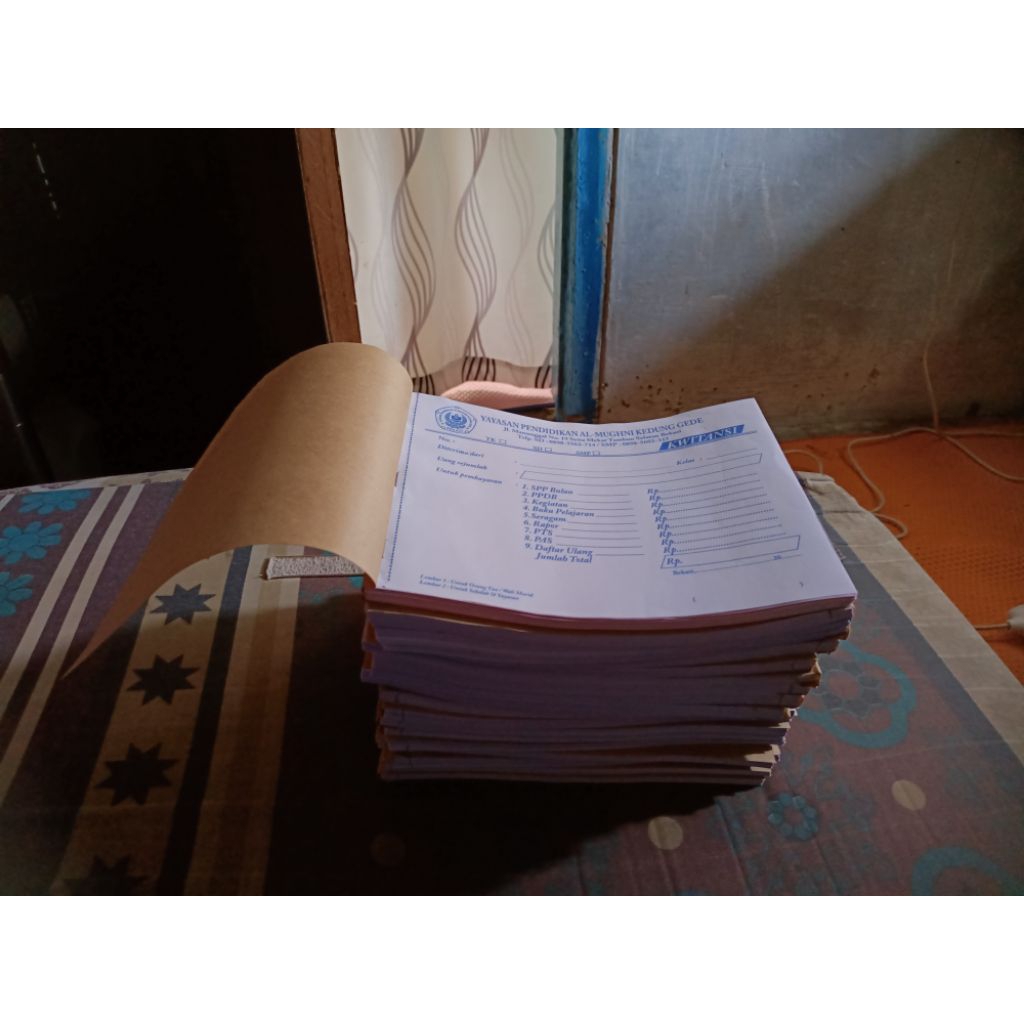 

Cetak Nota, kwitansi, karcis dan tiket isi 1 layer 1 rim