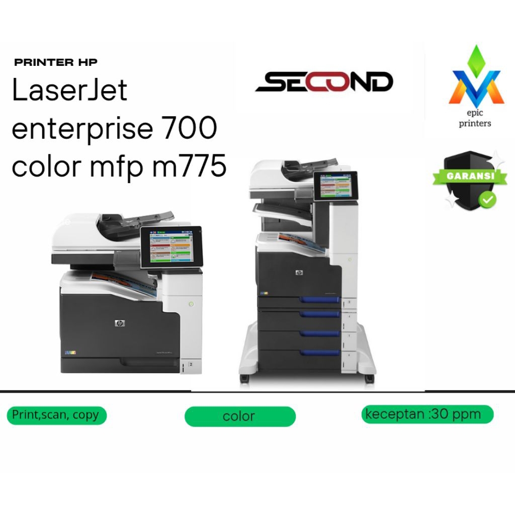 printer hp LaserJet 700 calor MFP m775 print,scan &copy