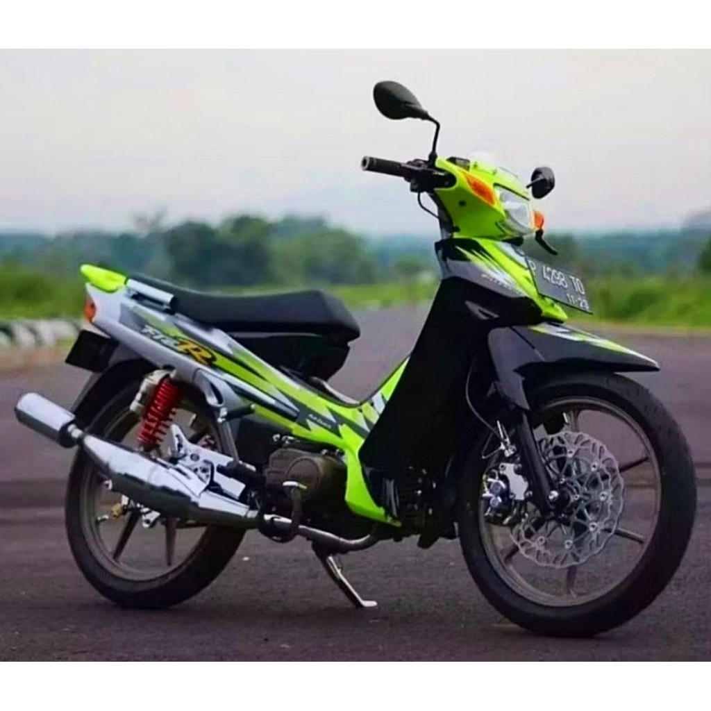 STRIPING LIS STICKER FIZR FIZ R F1ZR MILENIUM HIJAU I  R Milenium Hijau Stiker Fizr Fiz R FizR Milen