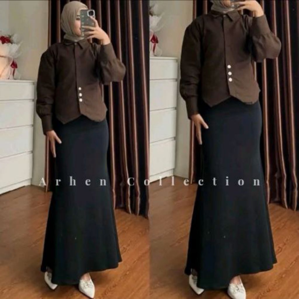 Rok Mermaid Scuba Premium Rok Wanita Model Duyung Viral