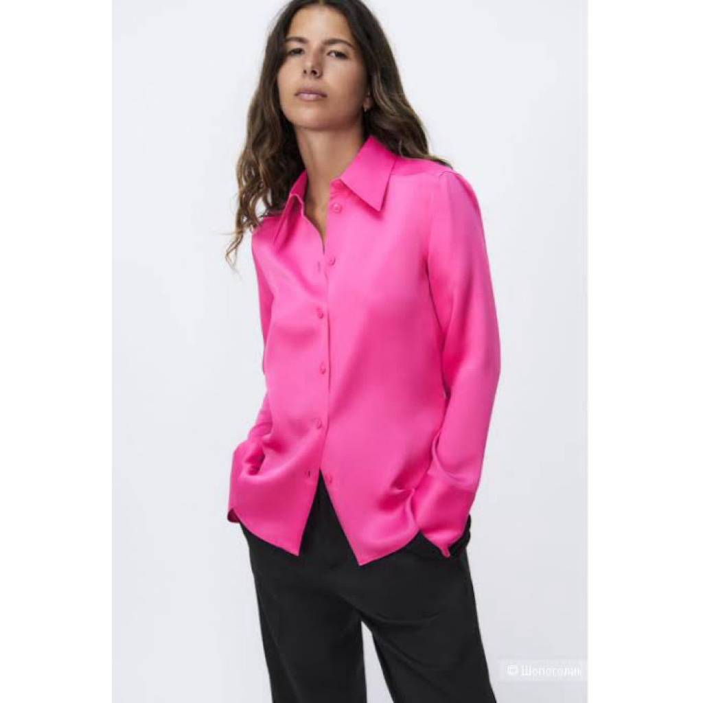 zara satin shirt