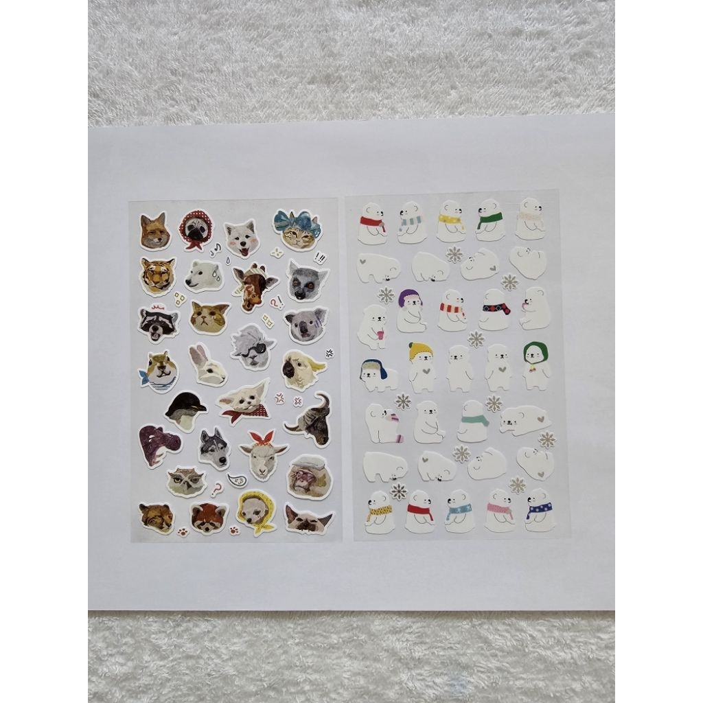 

(Baca Deskripsi) Cardlover Deco Sticker Animal Face & Cozy Bear