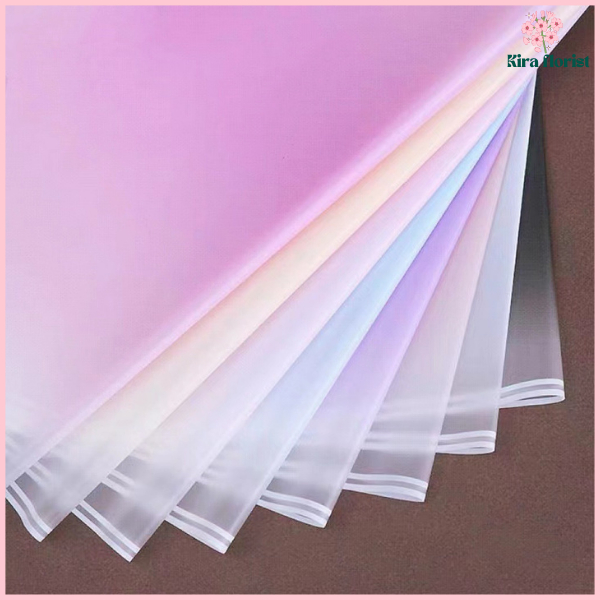 

PACK 20 Kertas buket cellophane gradient Flower Wrapping Paper Gradien Color List Cellophane KB6044