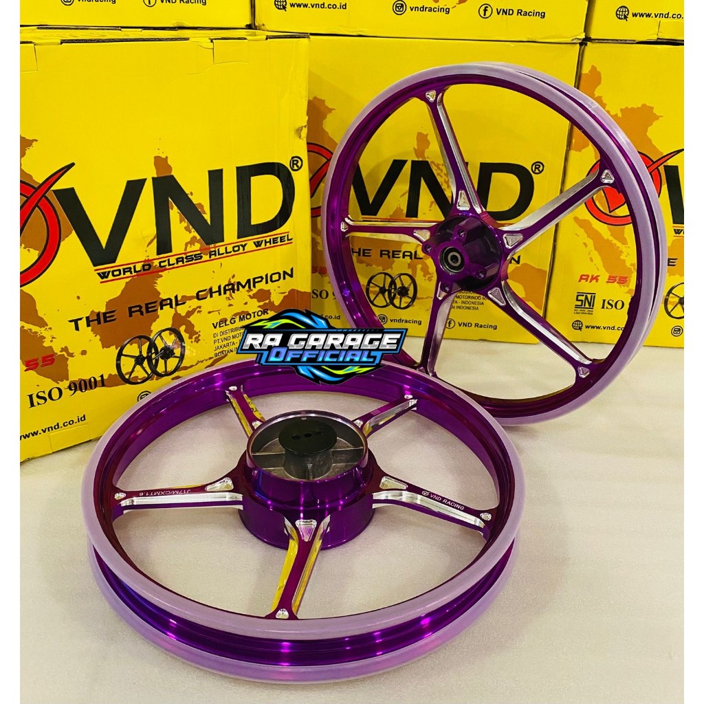 Velg VND AK 55 Ring 17 PNP Sonic150 Satria Fu Karbu Injeksi Supra GTR GSX 150 Satria 2T Velg VND Rac