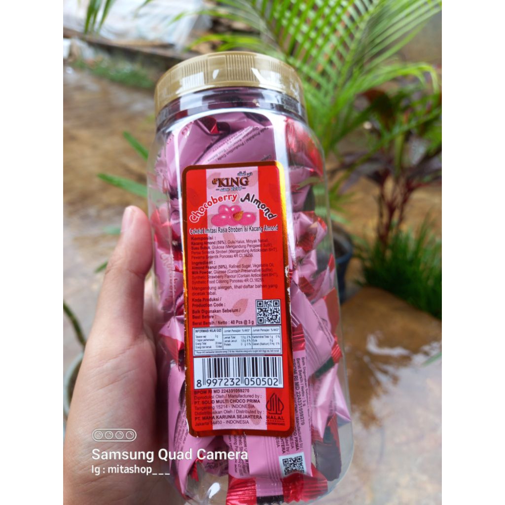 

Cokelat Kacang Almond D'King isi 40pcs