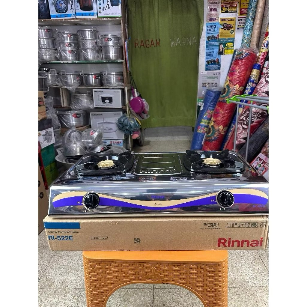 Rinnai Ri22E/Kompor gas rinnai/Kompor gas/Kompor dua tungku
