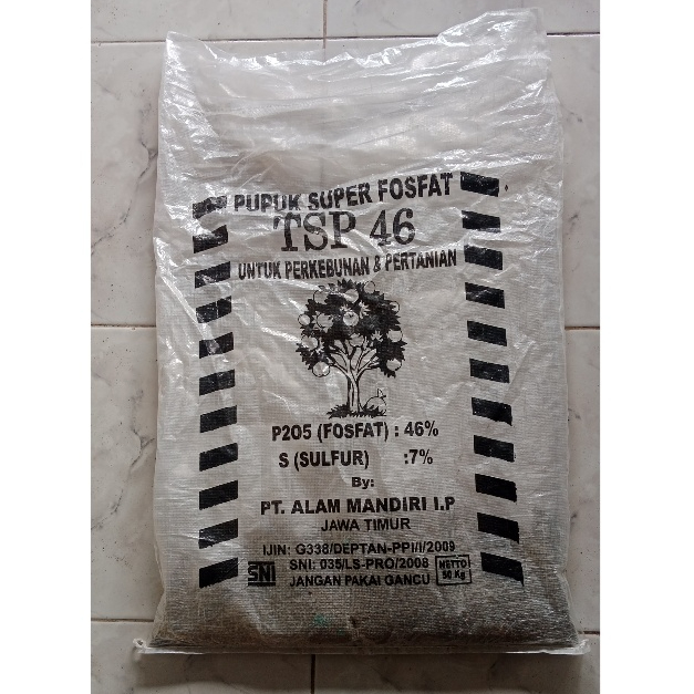 Pupuk TSP 46 Kemasan Repack 500 Gram