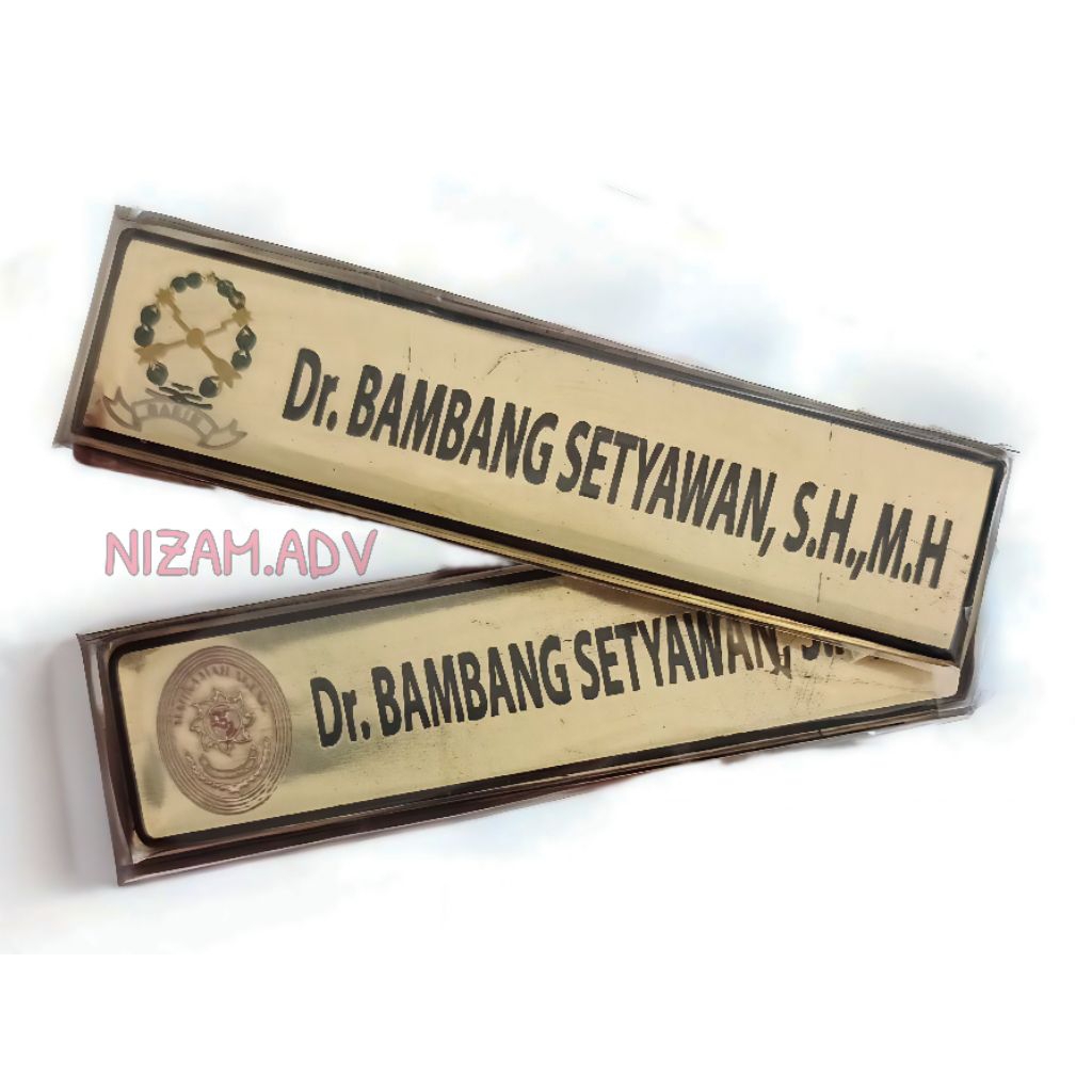 

NAMETAG(nama dada logam kuningan)