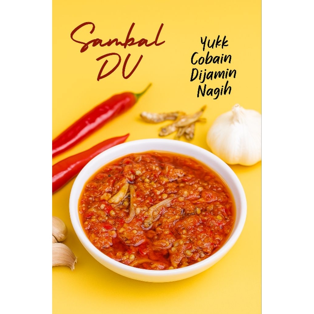 

Sambal DV - 160gr Sambal Teri Biasa/Teri Medan (Terasi)