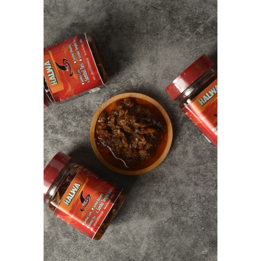 

SAMBAL HALWA Sambal Cumi tongkol asap teri bawang rebon