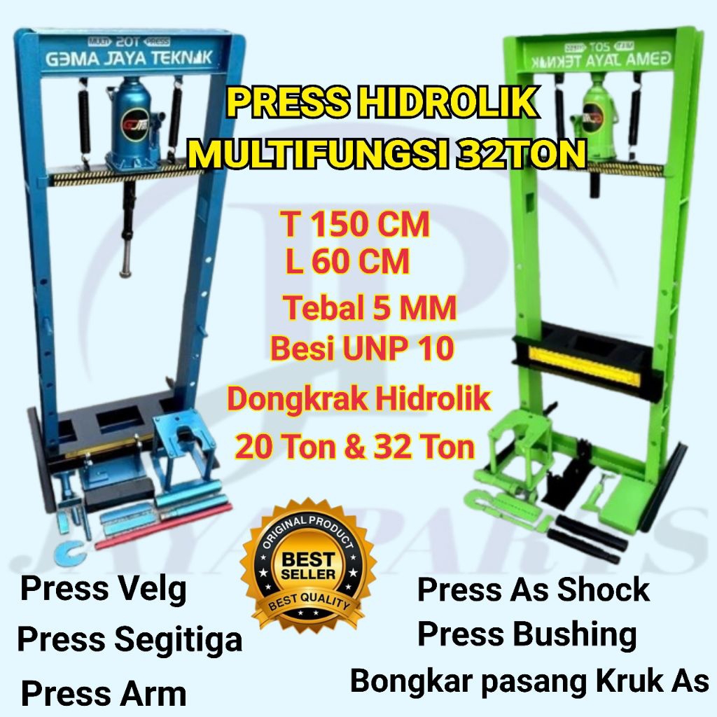 Alat Press Hidrolik Multifungsi Press velg Pres Segitiga pres as shok depan semua motor alat bongkar