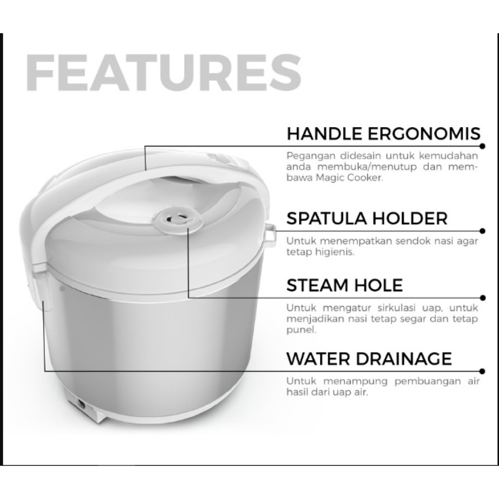 HOT DEALS Maspion Magic Com 1 Liter Stainless Panci