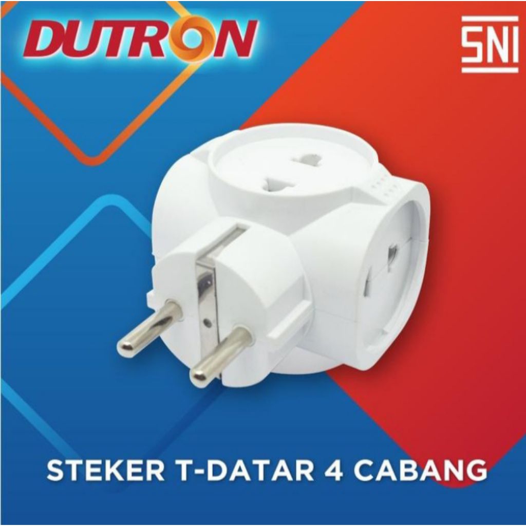 Steker T-multi 4 cabang T Multi stop kontak