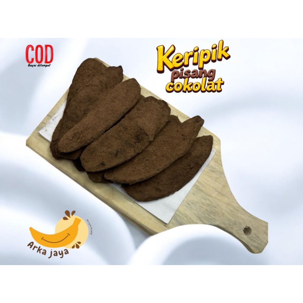 

1 kg keripik pisang rasa coklat kepok khas lampung