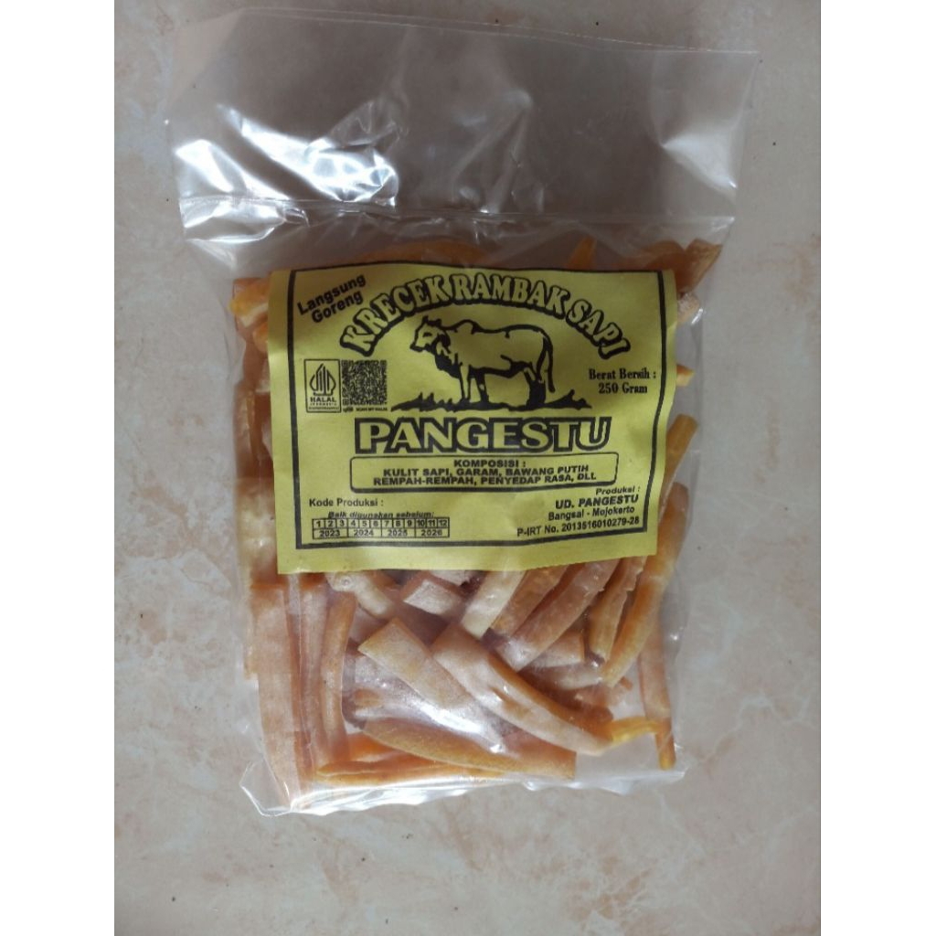 

kerupuk kulit sapi mentah 250g