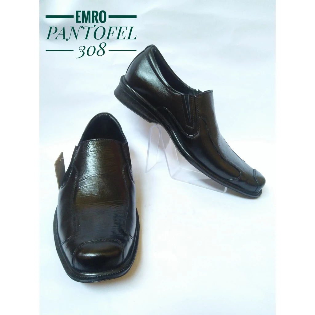 SEPATU PANTOFEL KANTOR PRIA KULIT ASLI EMRO 308