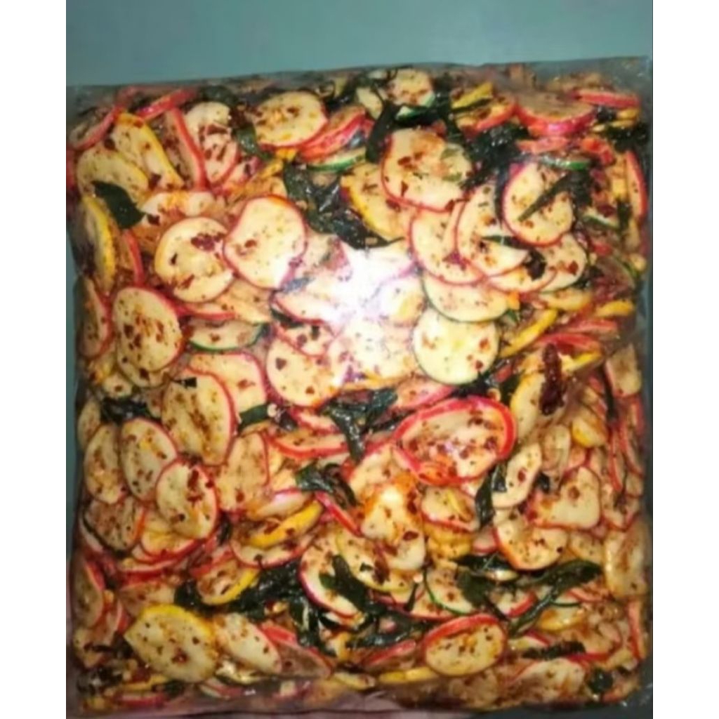 

kerupuk bawang pedas daun jeruk 100g