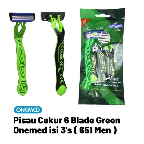 ONEMED Pisau Cukur 6 Blade - Pisau Cukur Multifungsi