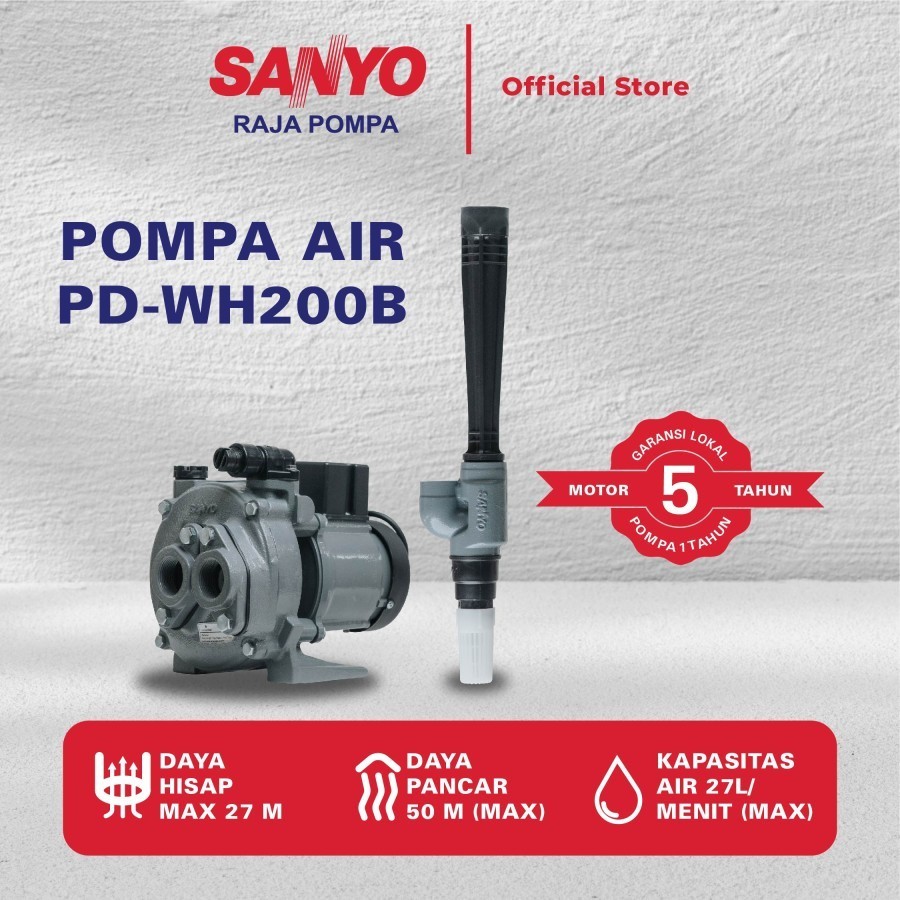 Pompa Jet Pump Sanyo PDWH200B Sumur Dalam otomatis
