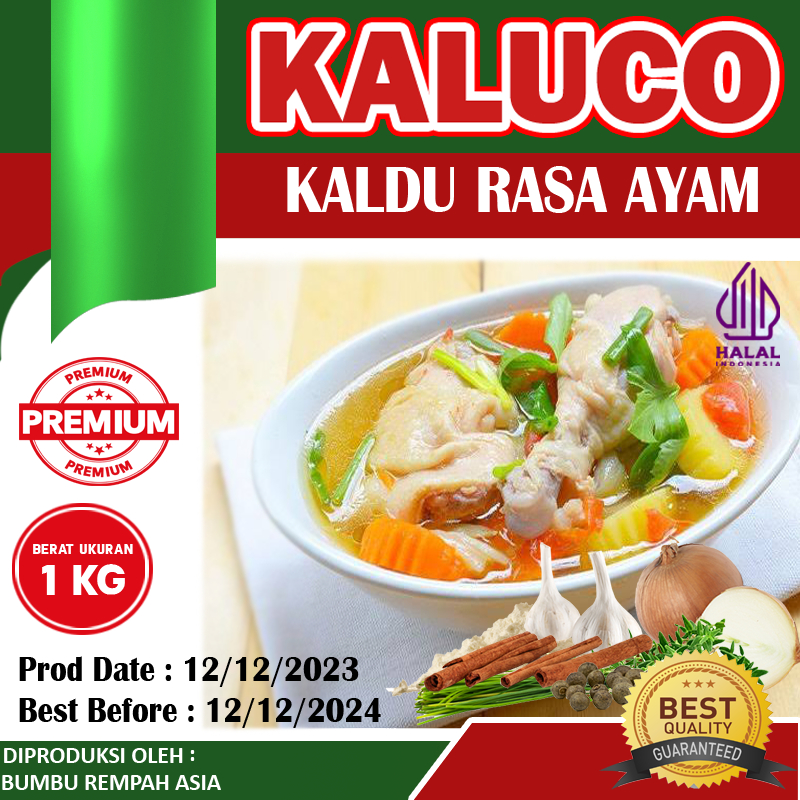 

KALUCO BUMBU KALDU RASA AYAM PREMIUM 1KG