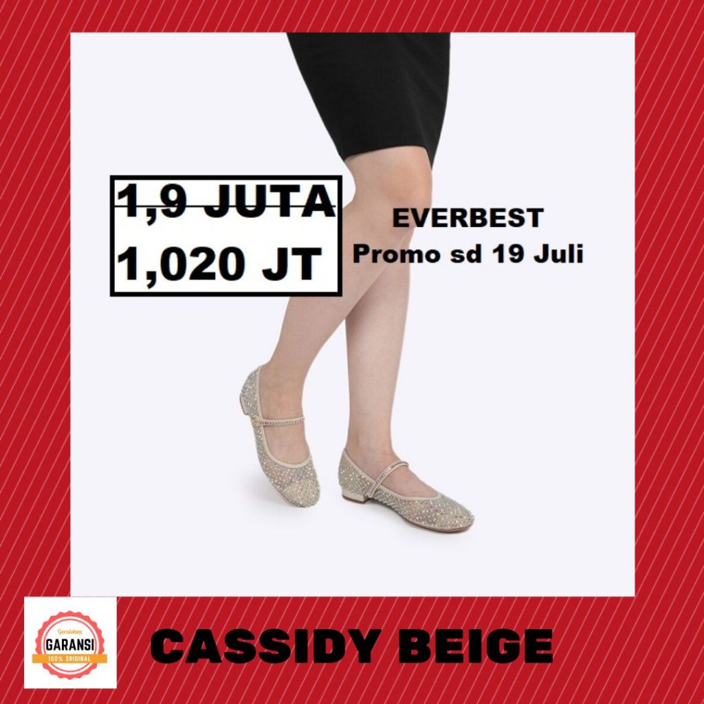 Sepatu flat shoes wanita SALE Everbest seri CASSIDY 100% ORI STORE