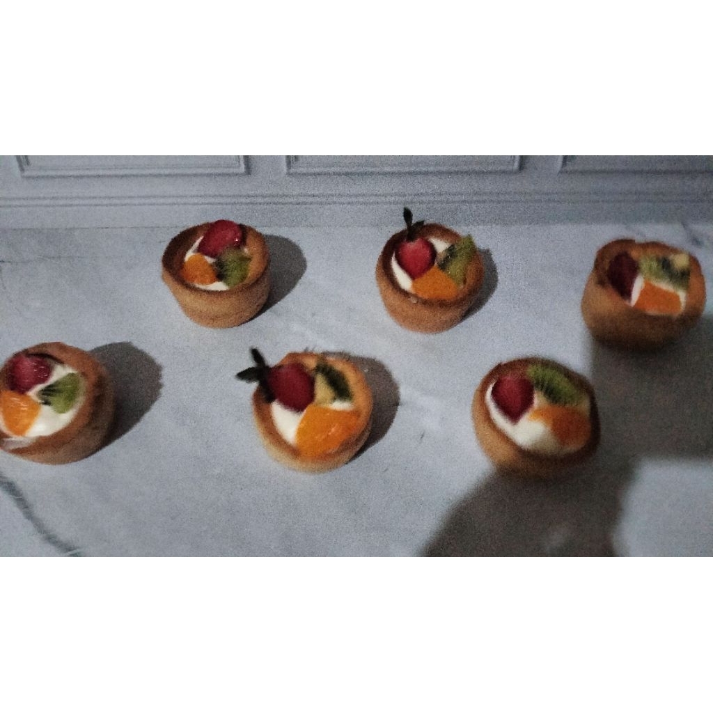 

soes buah diplomat cream