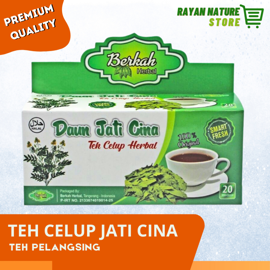 

Teh Celup Daun Jati Cina Teh Pelangsing Berkah Herbal
