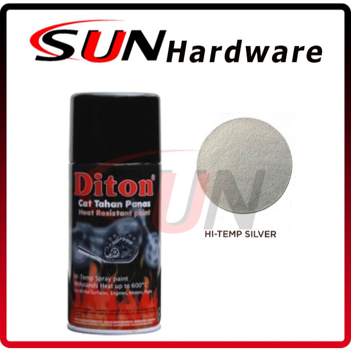 Pilox DITON HI Temp 150 CC Silver Perak Pilox Pylox Cat Semprot Anti Panas Knalpot