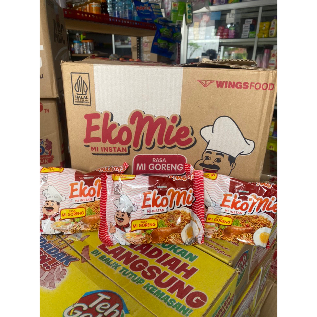 

(Jatim) EKOMIE Goreng 60gr(1dus isi 40pcs) Food Noodles