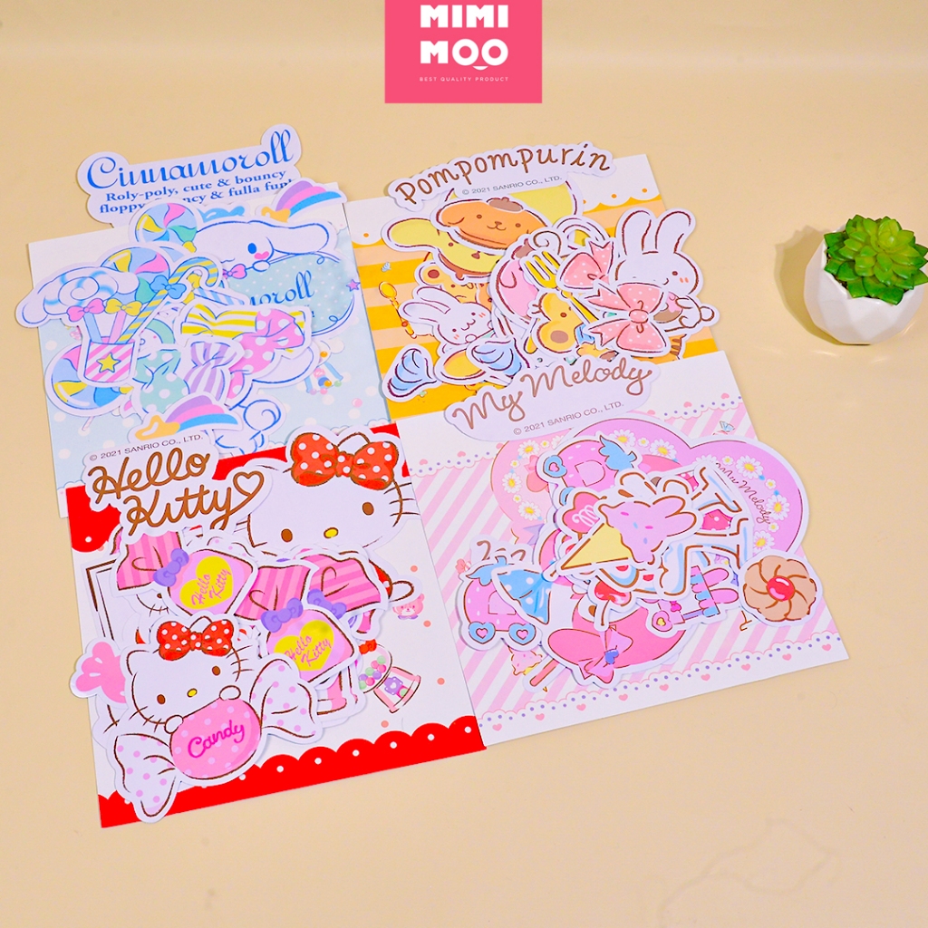 

MIMIMOO Sticker Buku Karakter Original Sanrio Cinnamoroll My Melody