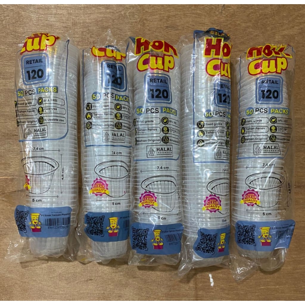 Cup Hok 120ml/ Cup ringgik/Cup puding 120ml tanpa tutup