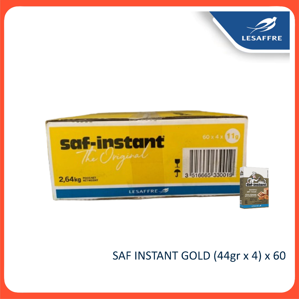 

(CARTON) 60 box SAF INSTANT GOLD SACHET Ragi Kering Instan 44g isi 11g x 4 sachet