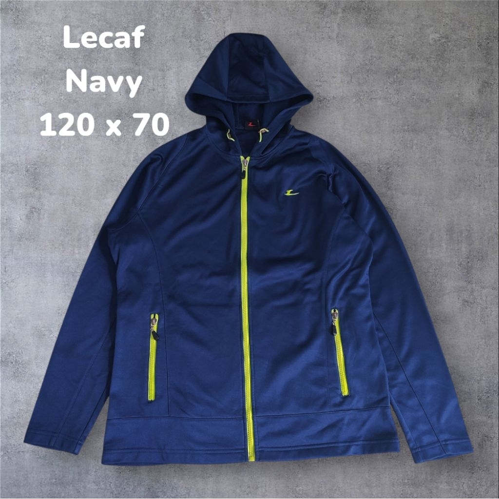 Jaket Hoodie Lecaf Navy L XL