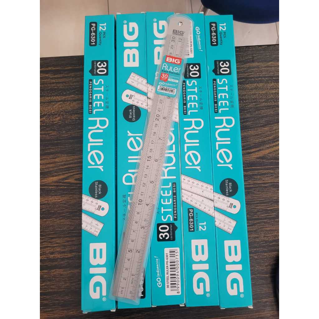 

PENGGARIS BESI 30 CM 6301 /Stainless Steel Ruler Tebal dan Kokoh Panjang 30 CM Tebal 0,7 MM PG-6301