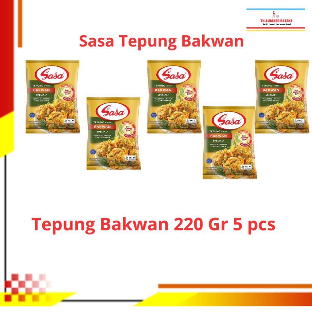 

[PAKET HEMAT ISI 5] Sasa Tepung Bumbu Bakwan Spesial Bervitamin dan Bermineral 225 Gr PROMO MURAH
