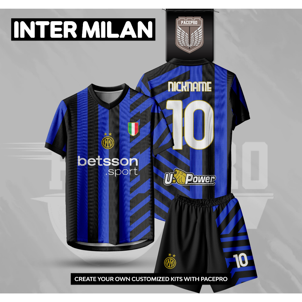 Jersey Sepak Bola INTER MILAN Free Custom Nama dan Nomor